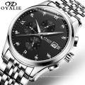 Top Luxury Brand OYALIE Men Business WristWatch Water Resistant Feature Stainless Steel Mechanical Watch Fashion Diamond Clock